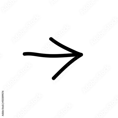 Hand drawn arrow icon