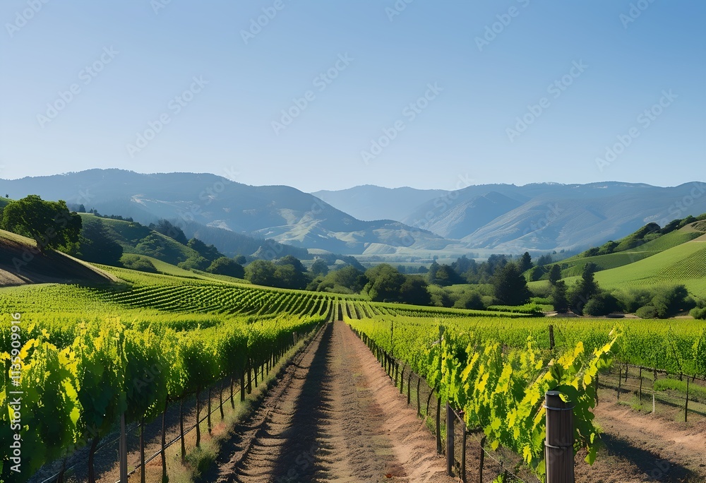 Fototapeta premium vineyard in region