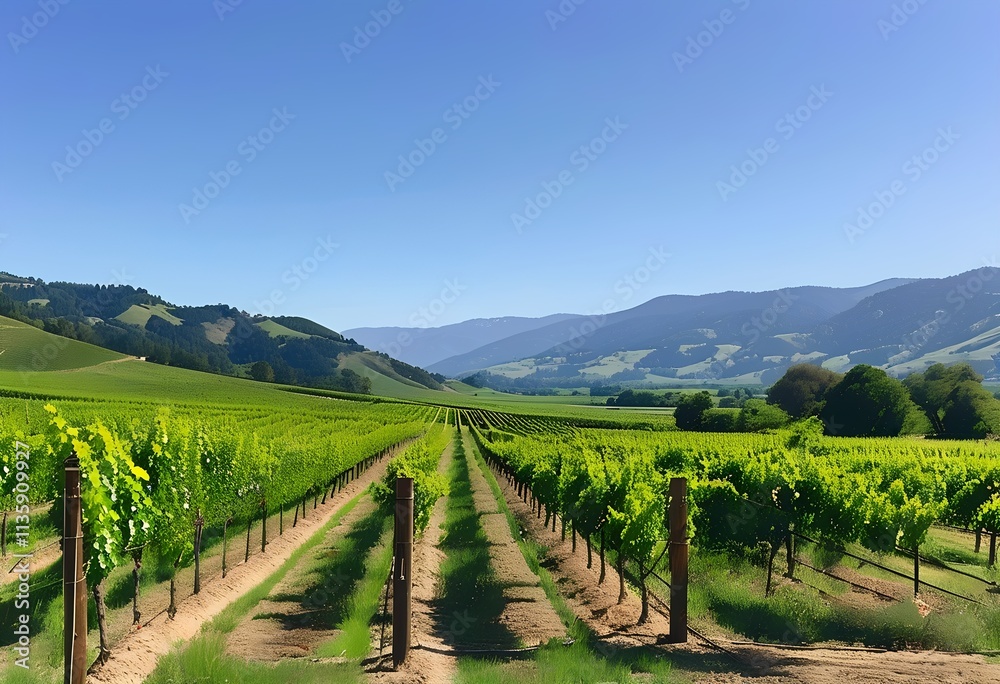 Fototapeta premium vineyard in region