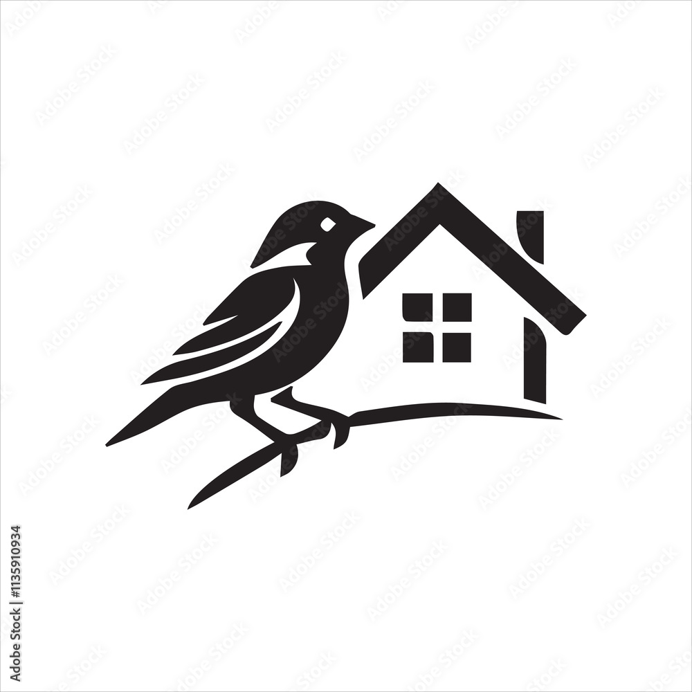 Obraz premium bird house on a branch