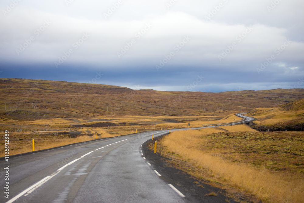 Iceland in Northern Europe is about to enter winter