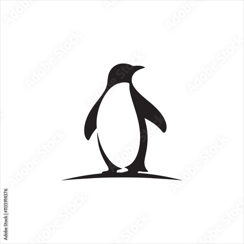 penguin on a white background