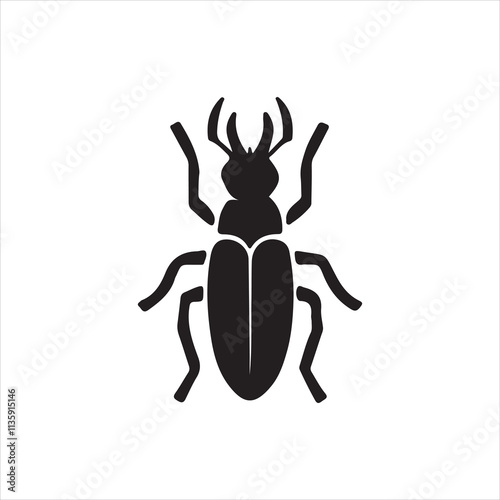 illustration of a silhouette of a bug