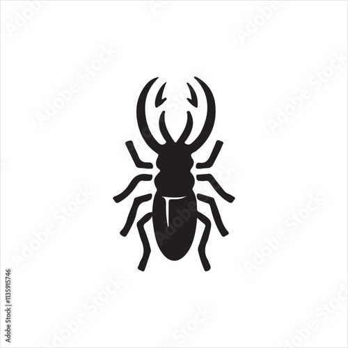 scorpion isolated on white background