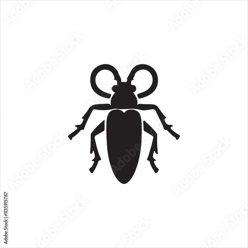 black and white beetle