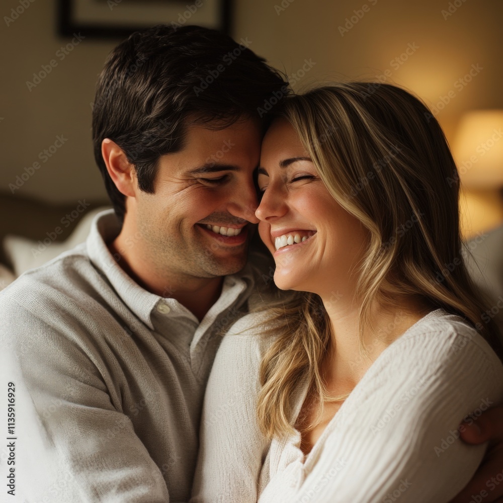 a couple embraces closely, smiling a couple embraces closely, smiling