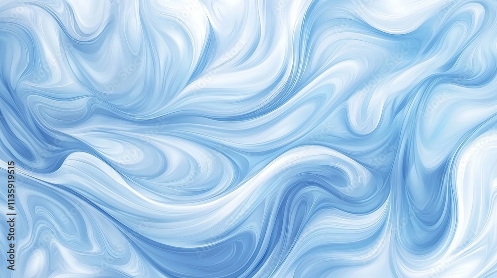 Abstract Blue Swirling Fluid Art Design Abstract Blue Swirling Fluid Art Design