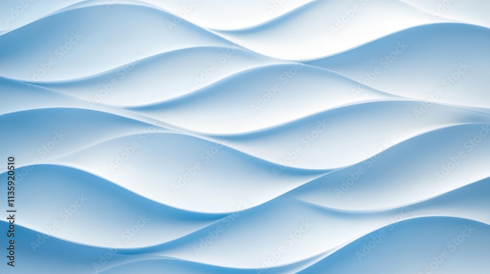 Obraz premium Abstract Blue Wave Pattern Background Design