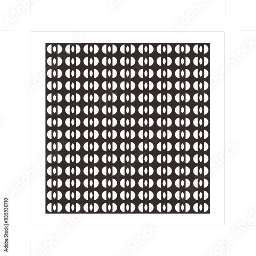 Geometric ornaments formed by squares and circles are beautiful and elegant. For graphic source elements