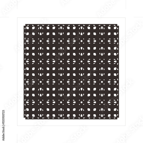 Geometric ornaments formed by squares and circles are beautiful and elegant. For graphic source elements