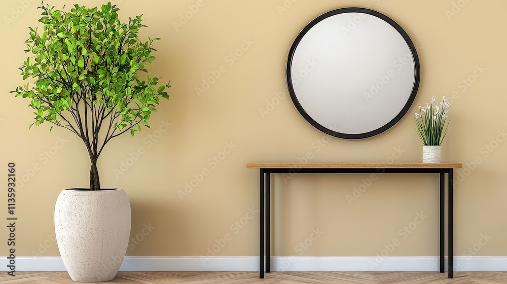 Elegant Entryway with Console and Decorative Elements Elegant Entryway with Console and Decorative Elements