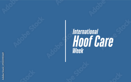 International Hoof Care Week Holiday Concept