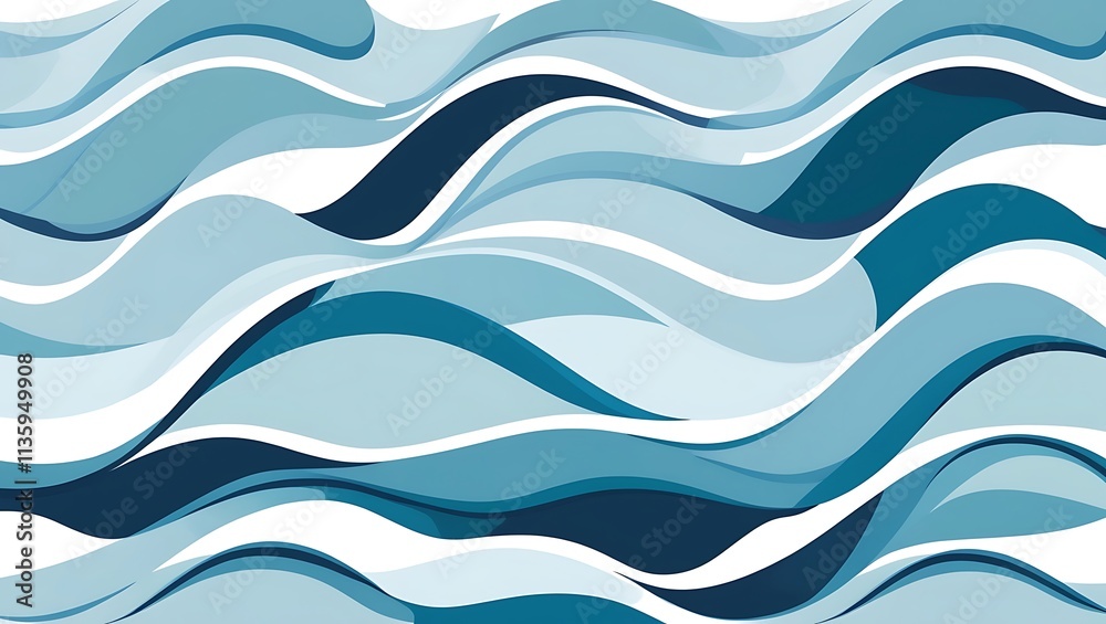 Abstract Blue Wave Pattern Design Background Abstract Blue Wave Pattern Design Background