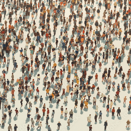 an illustration of a large crowd
