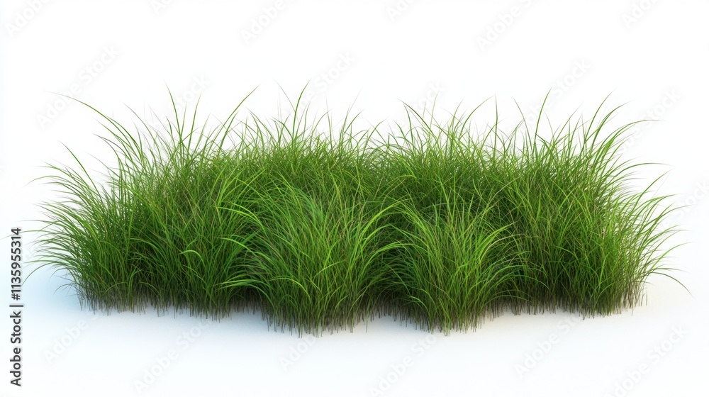 Clumps of Green Grass Isolated Clumps of Green Grass Isolated