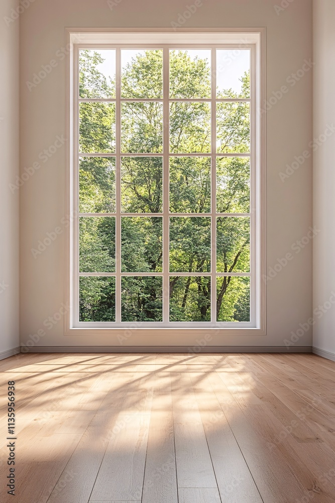 Fototapeta premium empty room with window