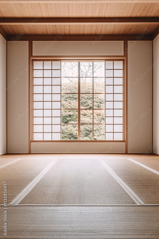 Fototapeta premium empty room with window