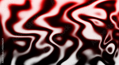 Abstract Red and Black Fluid Swirl Texture Background