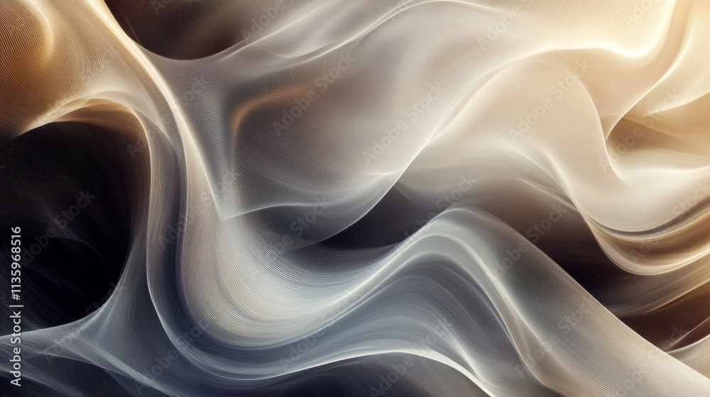 Fototapeta premium Elegant abstract wave background with flowing lines and soft gradients