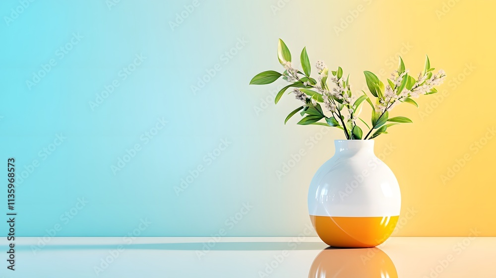 custom made wallpaper toronto digitalElegant Floral Arrangement in a Modern Vase Indoor Setting Still Life Photography Minimalist Aesthetic