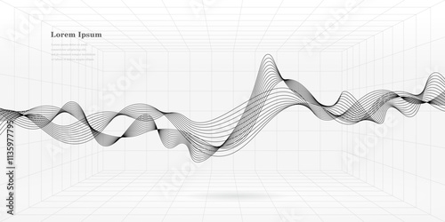 幾何学 抽象 波 建築 グリッド パターン 背景