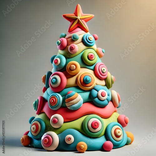 Plastiline Christmas tree