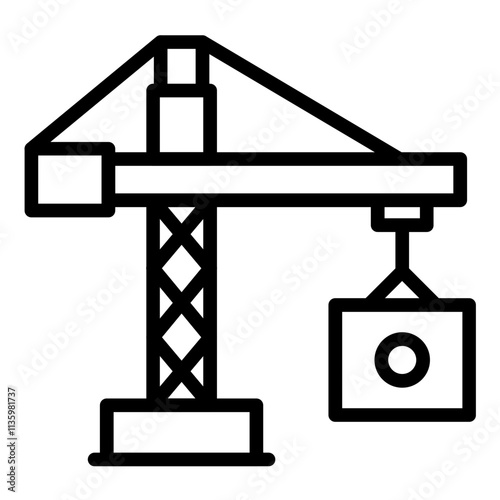 Vector Design Crane Icon Style