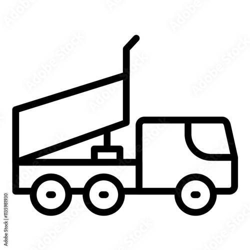 Vector Design Dump Truck Icon Style