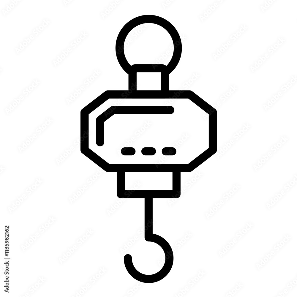 Vector Design Crane Scale Icon Style Vector Design Crane Scale Icon Style