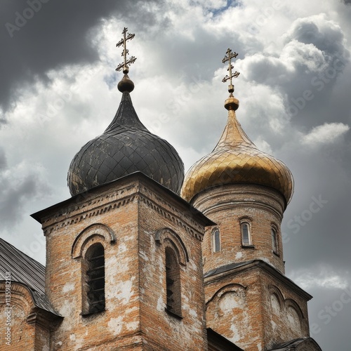 Cathedral closeup, Veliky Novgorod photo