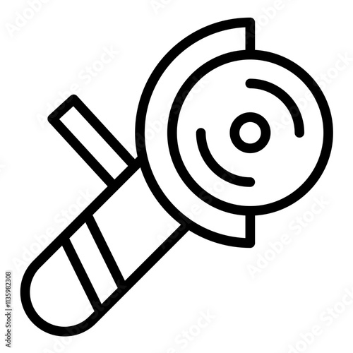 Vector Design Angle Grinder Icon Style