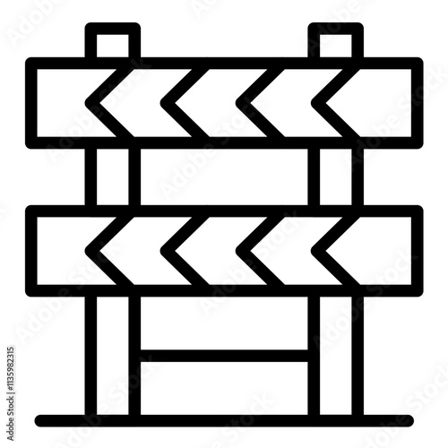 Vector Design Construction Barrier Icon Style
