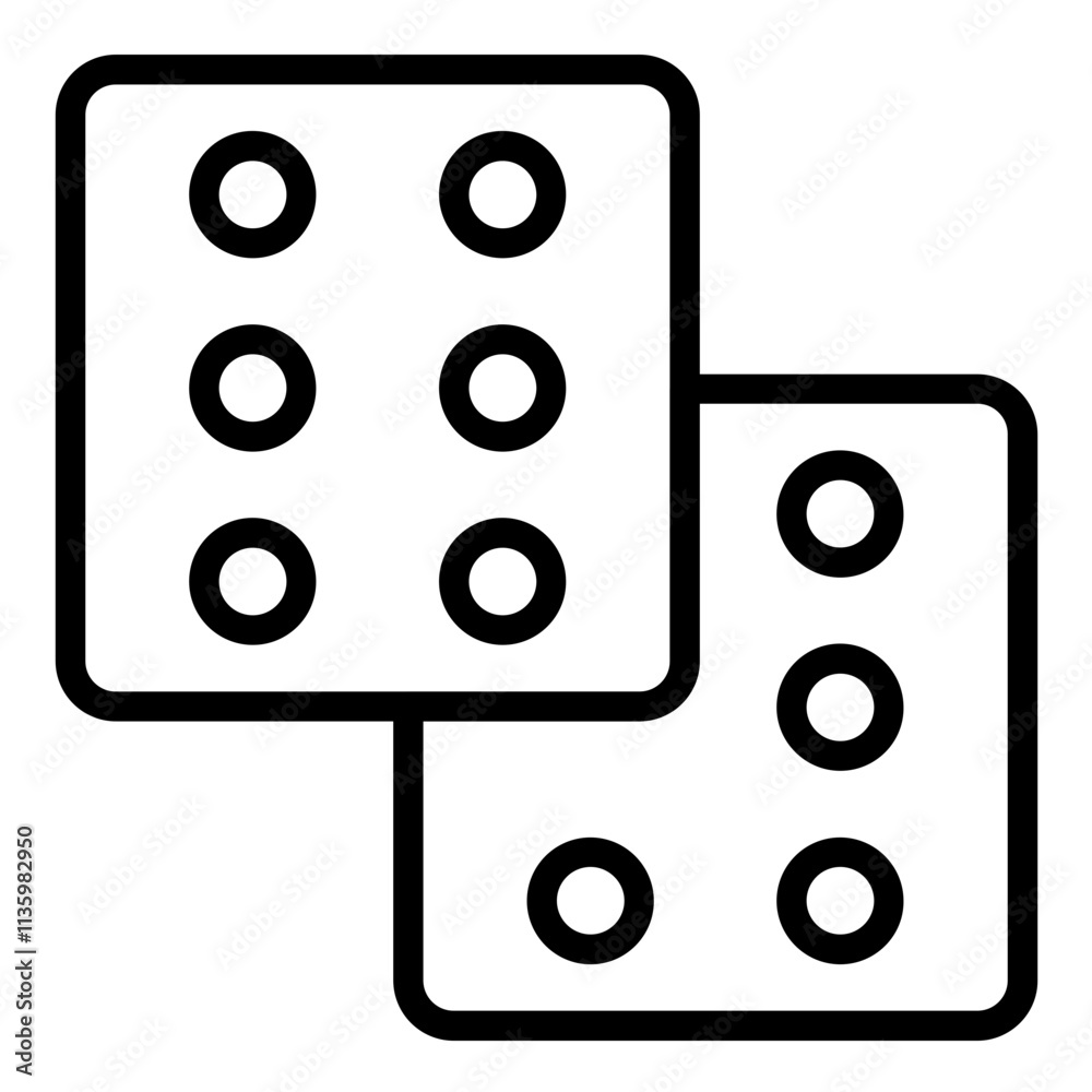 Vector Design Dice Icon Style Vector Design Dice Icon Style