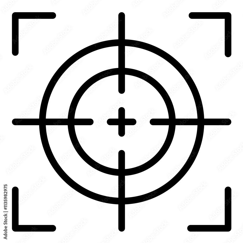 Vector Design Crosshair Icon Style Vector Design Crosshair Icon Style