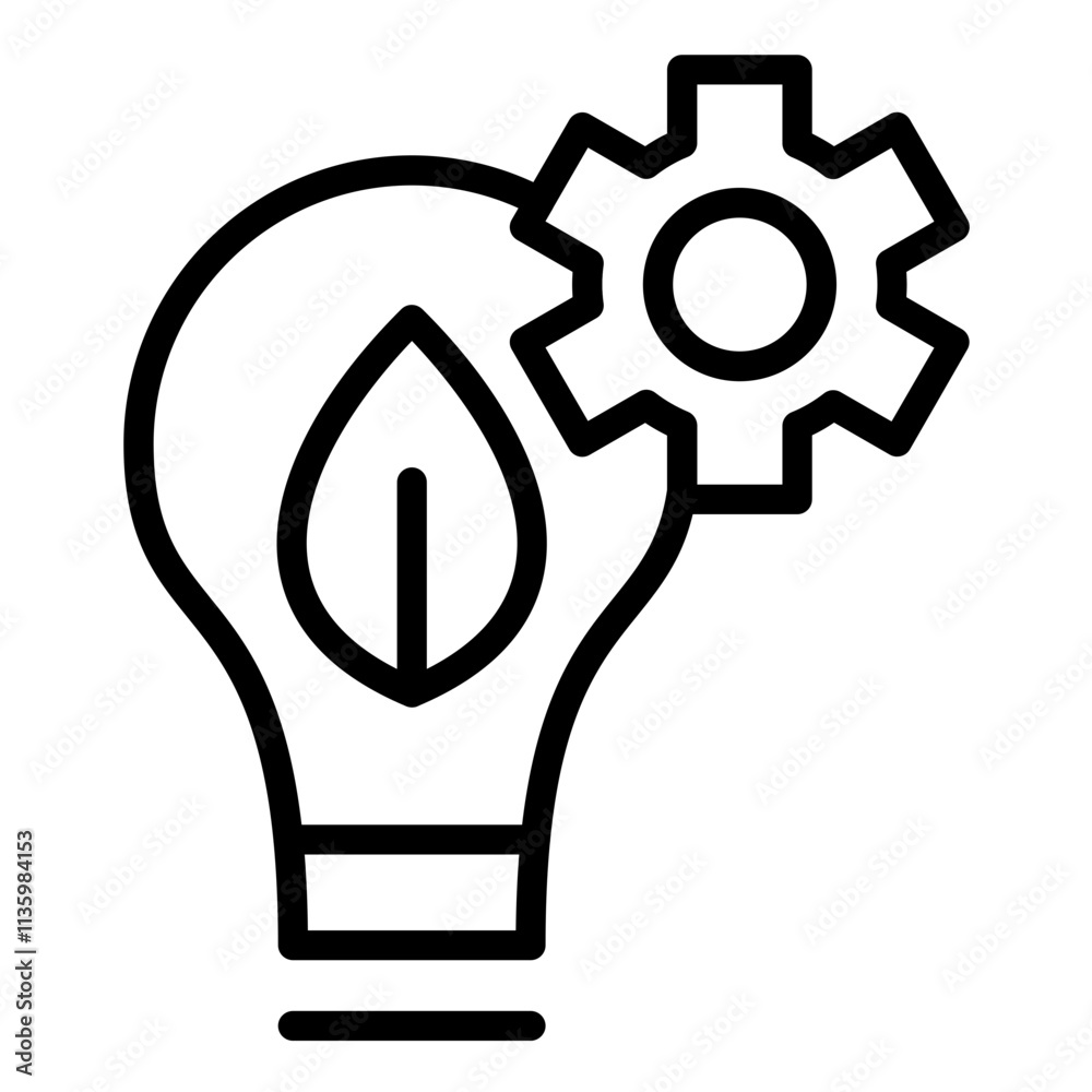 Vector Design Eco Innovation Icon Style Vector Design Eco Innovation Icon Style
