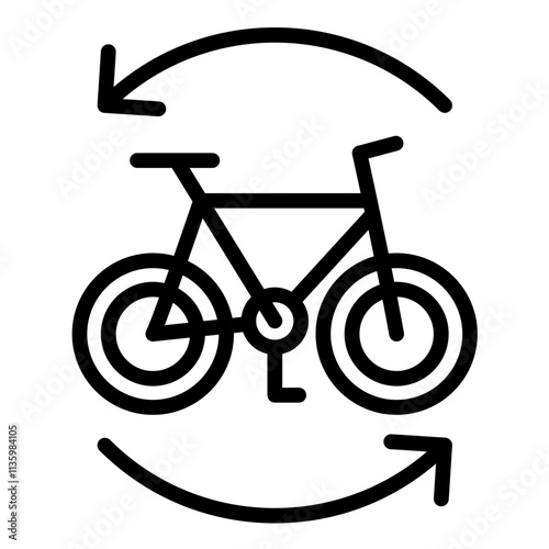 Vector Design Bike Sharing Icon Style