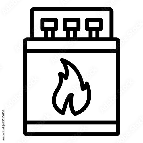 Vector Design Matchbox Icon Style