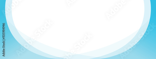 Light blue abstract banner background vector with geometric curve on white background, blue gradient color, multiply layer, and copy space for design.