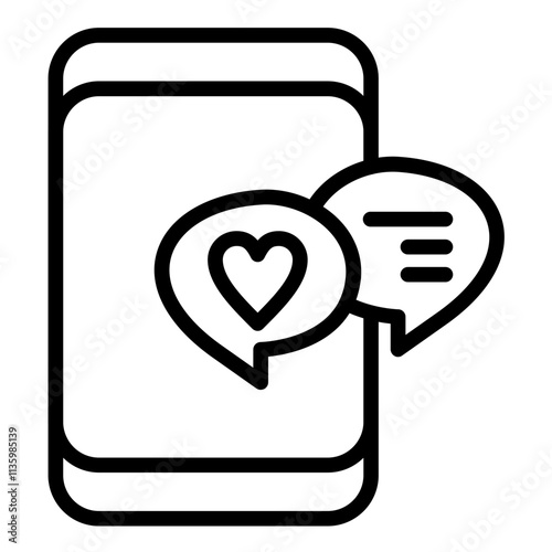 Vector Design Love Confession Icon Style