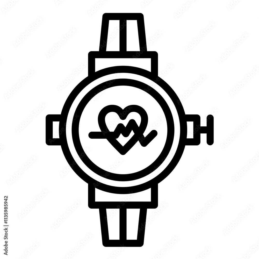 Vector Design Sports Watch Icon Style Vector Design Sports Watch Icon Style
