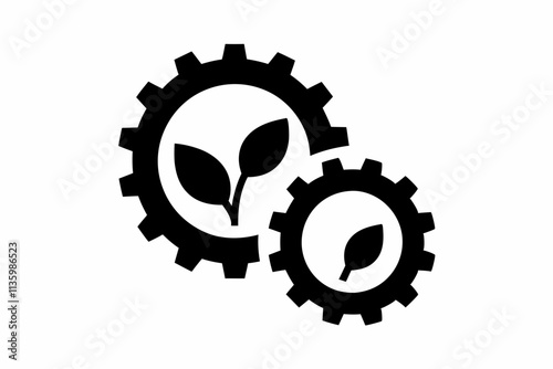 creative resource management icon and logo vector illustration