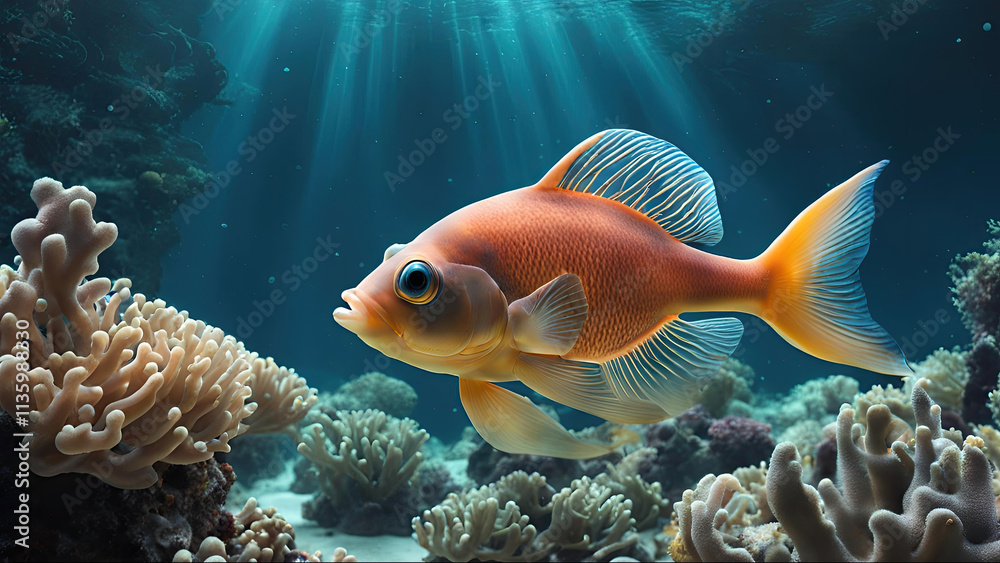 Obraz premium fish in aquarium