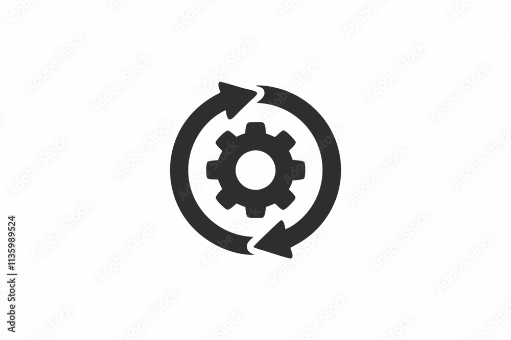 creative operational efficiency icon and logo vector illustration creative operational efficiency icon and logo vector illustration