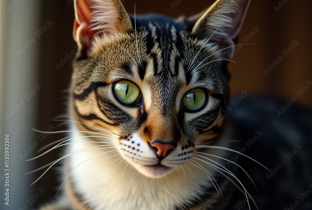 Close-up of a tabby cat Close-up of a tabby cat