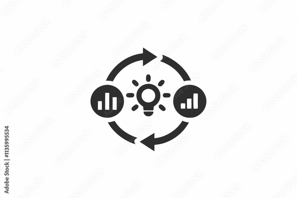 creative diagram icon and logo vector illustration creative diagram icon and logo vector illustration