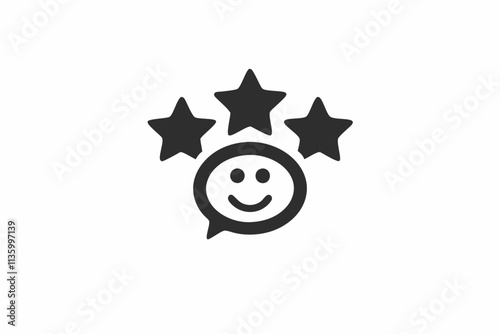 creative customer feedback icon and logo vector illustration