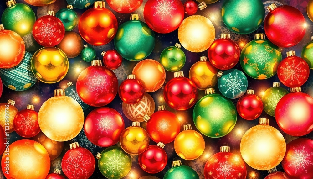 Glowing Mosaic of Christmas Ornaments Forming An Intricate Festive Pattern Watercolor. Free Christmas Background. Chrismas Wallpaper. Cool Wallpaper 4k Glowing Mosaic of Christmas Ornaments Forming An Intricate Festive Pattern Watercolor. Free Christmas Background. Chrismas Wallpaper. Cool Wallpaper 4k