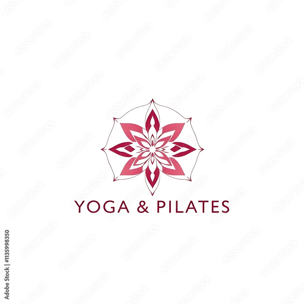 Obraz premium Yoga and Pilates Studio Logo 