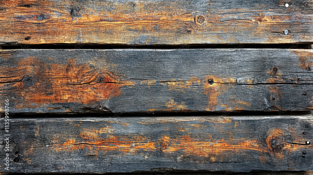 Weathered wooden pallet with rich textures and colors Weathered wooden pallet with rich textures and colors