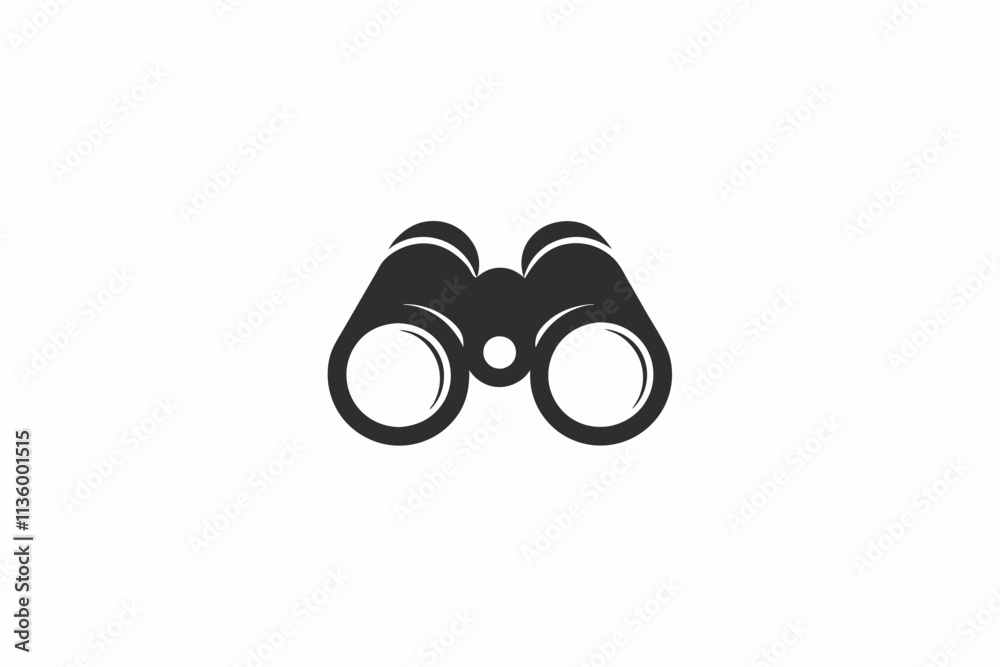 creative binoculars icon concept and logo vector illustration creative binoculars icon concept and logo vector illustration